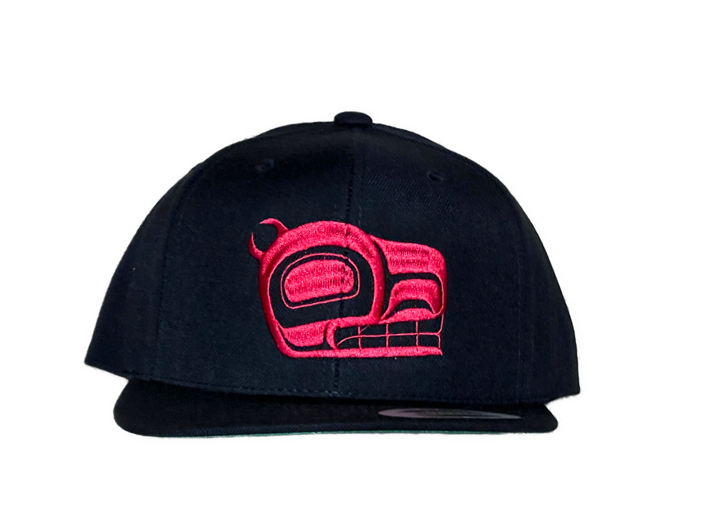 Killerwhale Snapback Cap - Premium from Northwest Coast Native Apparel/John P Wilson Haisla - Just $50! Shop now at Northwest Coast Native Apparel/John P Wilson Haisla