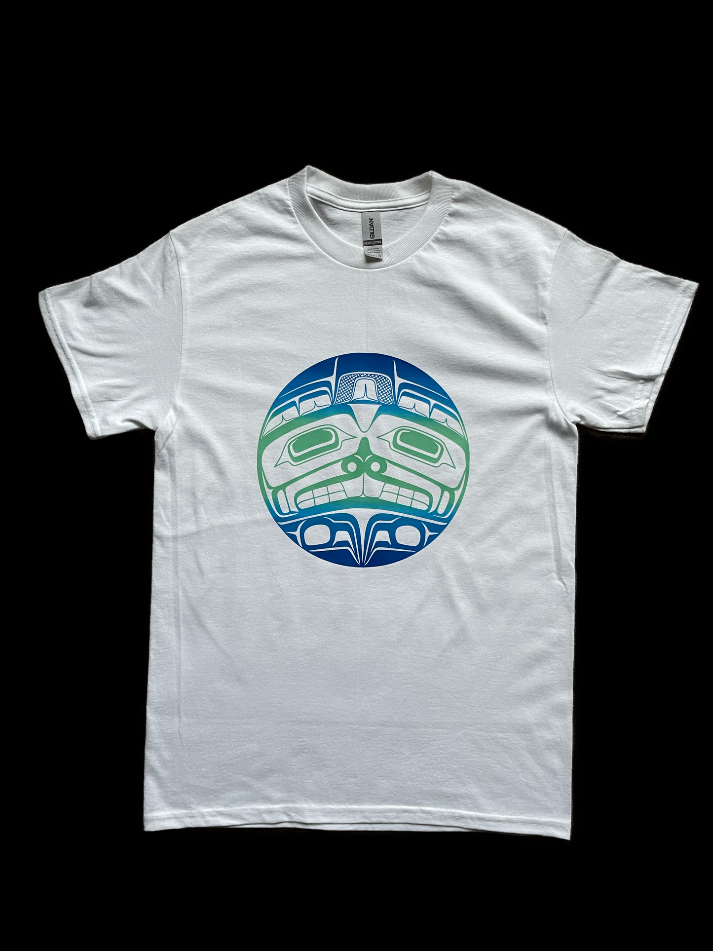 Beaver Tshirt white - Premium from Northwest Coast Native Apparel/John P Wilson Haisla - Just $26! Shop now at Northwest Coast Native Apparel/John P Wilson Haisla