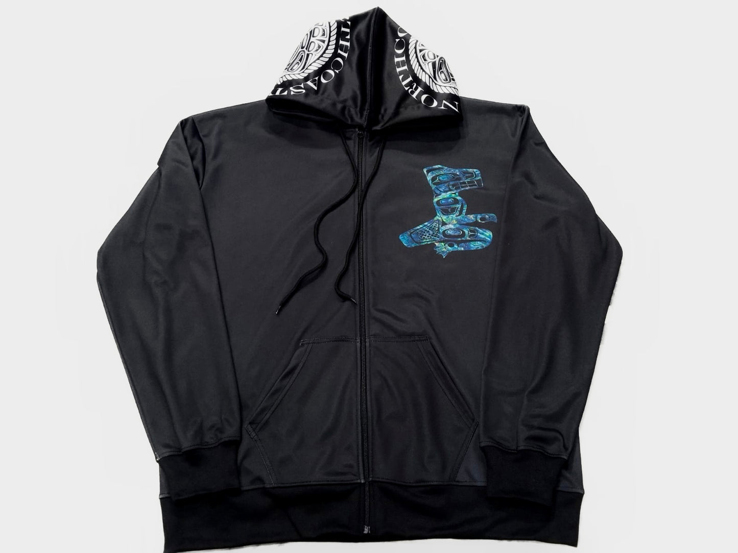 Lloyd Beaver Zip Hoodie - Premium from Northwest Coast Native Apparel/John P Wilson Haisla - Just $100! Shop now at Northwest Coast Native Apparel/John P Wilson Haisla