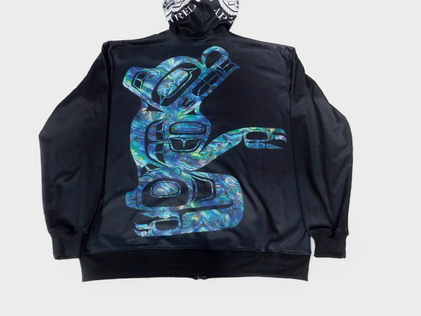 Lloyd Bear Zip Hoodie - Premium from Northwest Coast Native Apparel/John P Wilson Haisla - Just $100! Shop now at Northwest Coast Native Apparel/John P Wilson Haisla