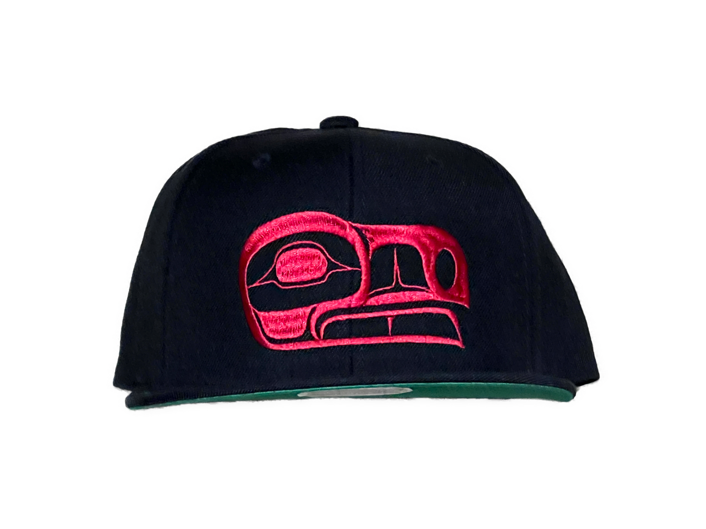 Raven Snapback Cap - Premium from Northwest Coast Native Apparel/John P Wilson Haisla - Just $50! Shop now at Northwest Coast Native Apparel/John P Wilson Haisla