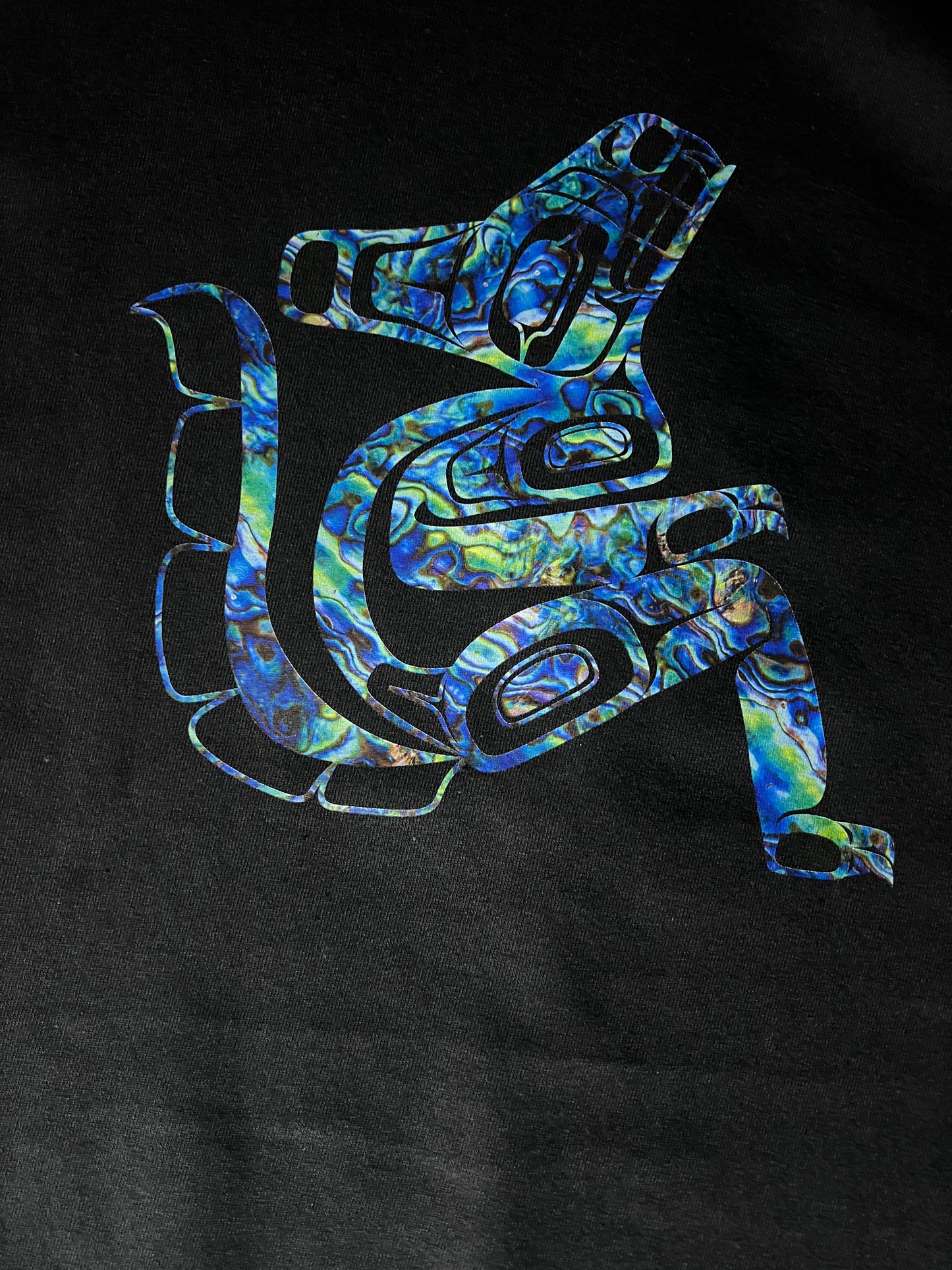 LH Wolf2 Abalone - Premium from Northwest Coast Native Apparel/John P Wilson Haisla - Just $26! Shop now at Northwest Coast Native Apparel/John P Wilson Haisla