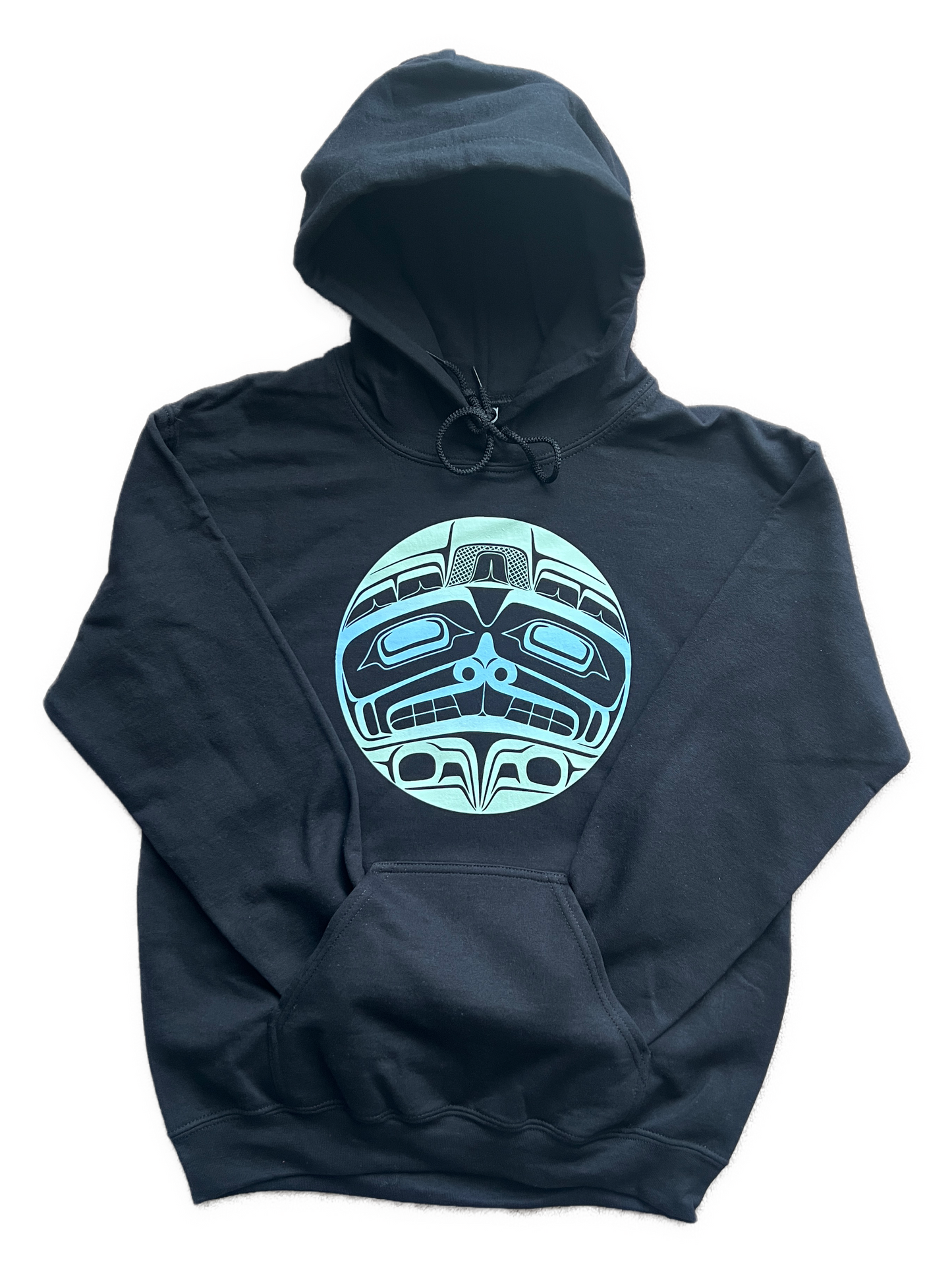 Beaver Hoodie Black - Premium from Northwest Coast Native Apparel/John P Wilson Haisla - Just $50! Shop now at Northwest Coast Native Apparel/John P Wilson Haisla