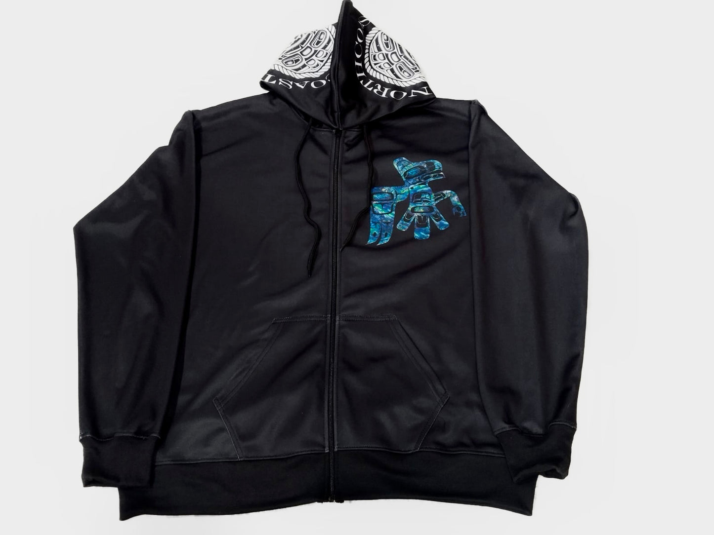 Lloyd Eagle Zip Hoodie - Premium from Northwest Coast Native Apparel/John P Wilson Haisla - Just $100! Shop now at Northwest Coast Native Apparel/John P Wilson Haisla