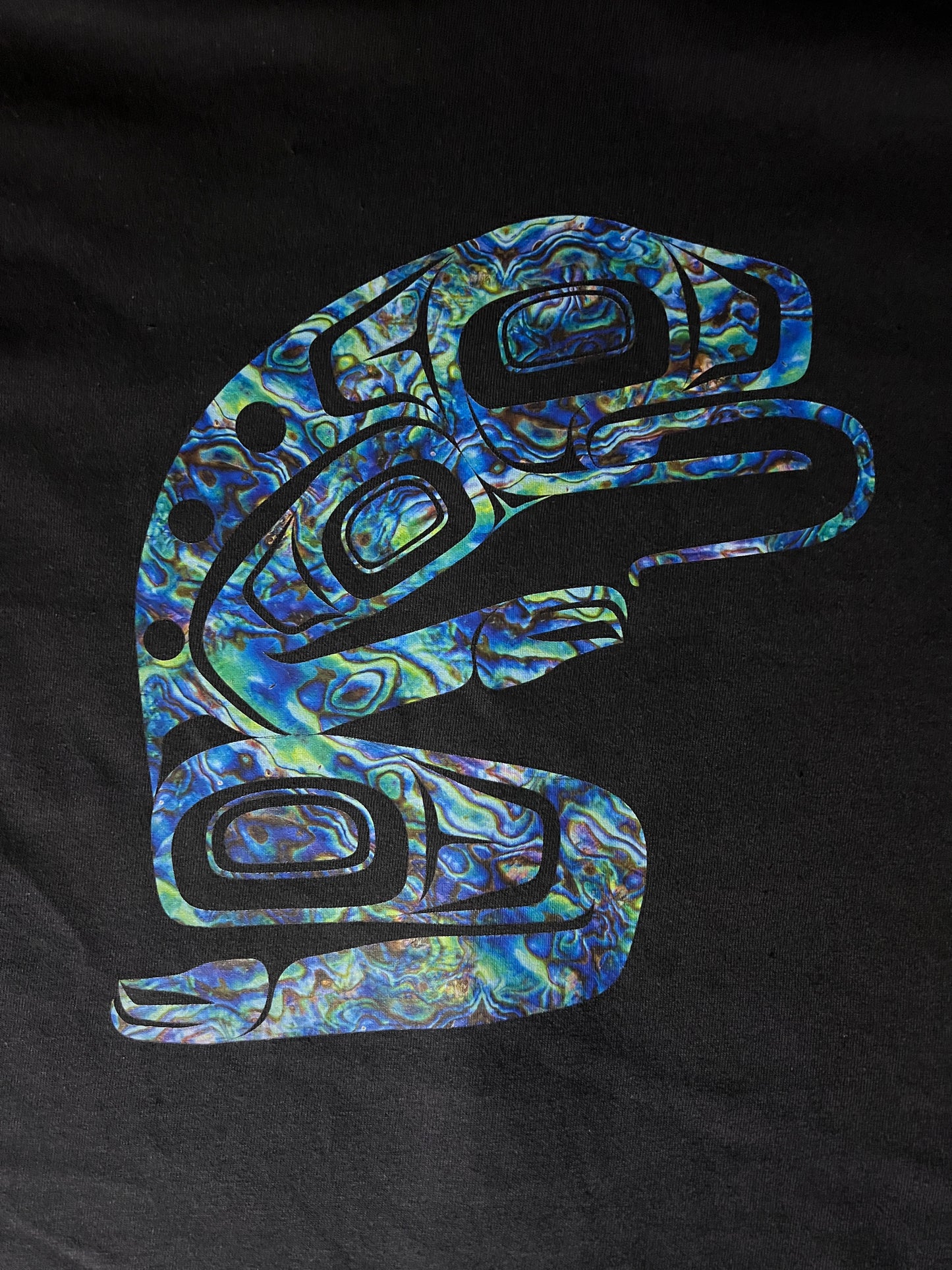 LH Frog2 Abalone - Premium from Northwest Coast Native Apparel/John P Wilson Haisla - Just $26! Shop now at Northwest Coast Native Apparel/John P Wilson Haisla