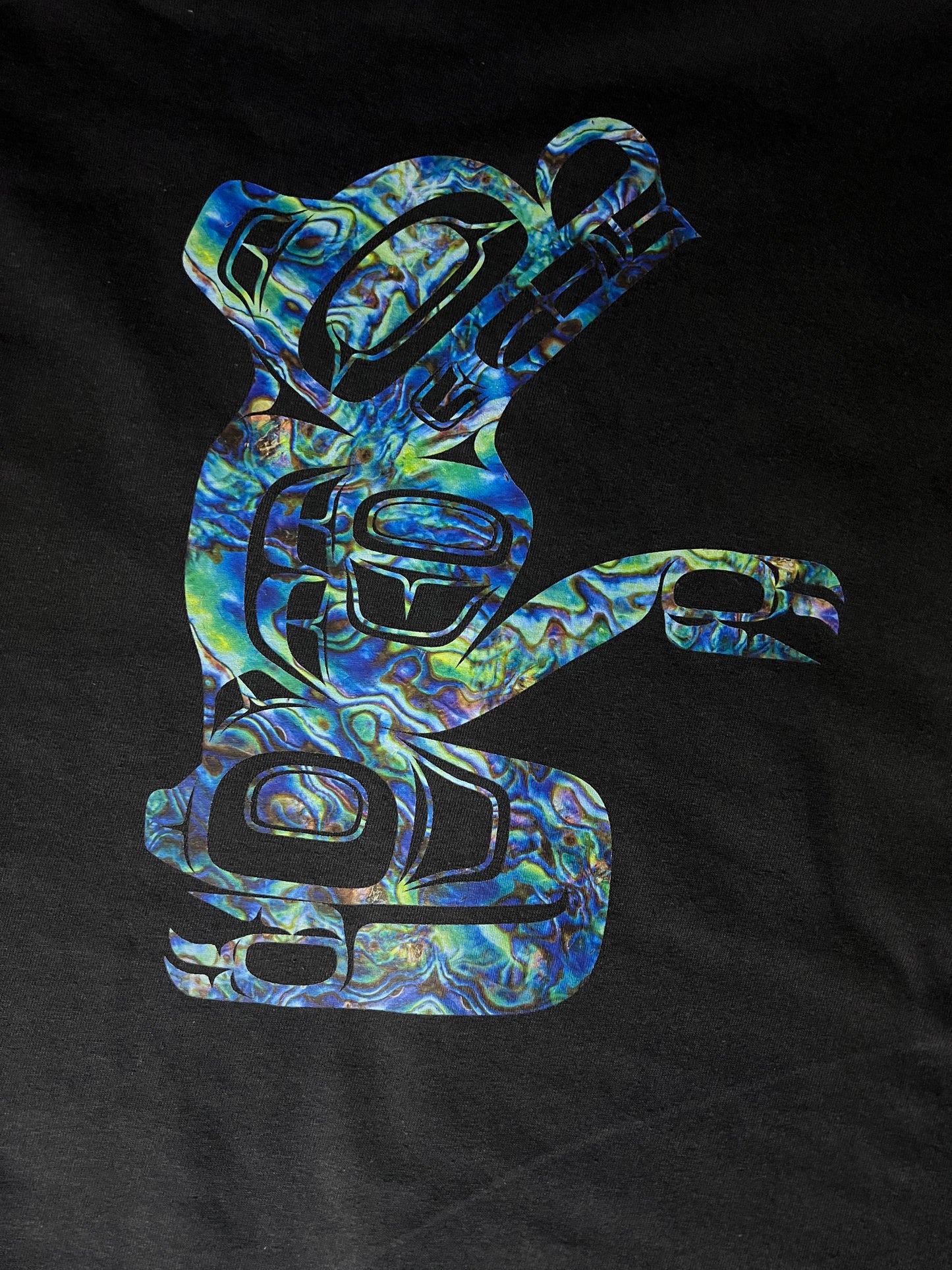 LH Bear Abalone - Premium from Northwest Coast Native Apparel/John P Wilson Haisla - Just $26! Shop now at Northwest Coast Native Apparel/John P Wilson Haisla