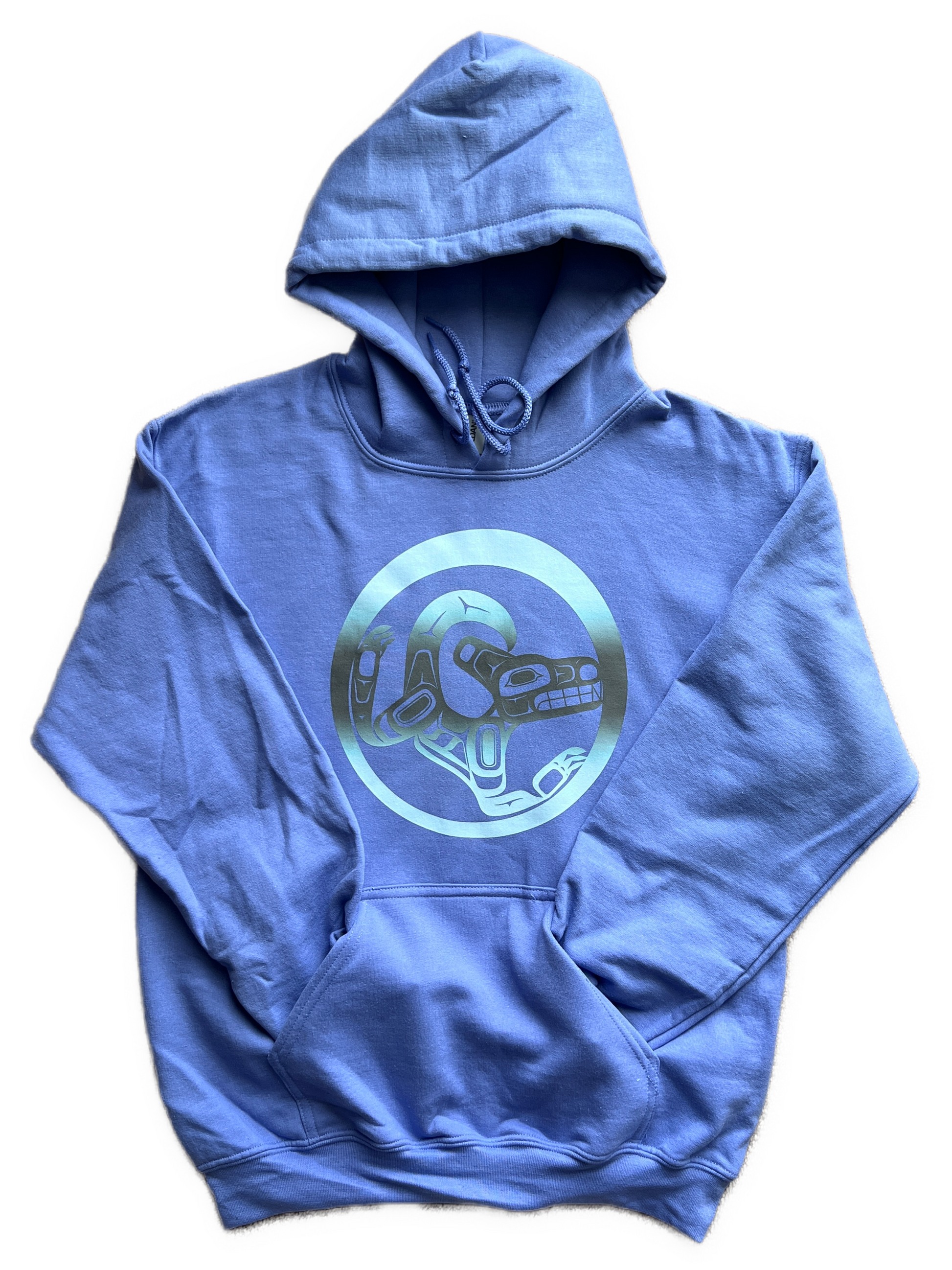 Wolf Hoodie Violet - Premium  from Northwest Coast Native Apparel/John P Wilson Haisla - Just $50! Shop now at Northwest Coast Native Apparel/John P Wilson Haisla