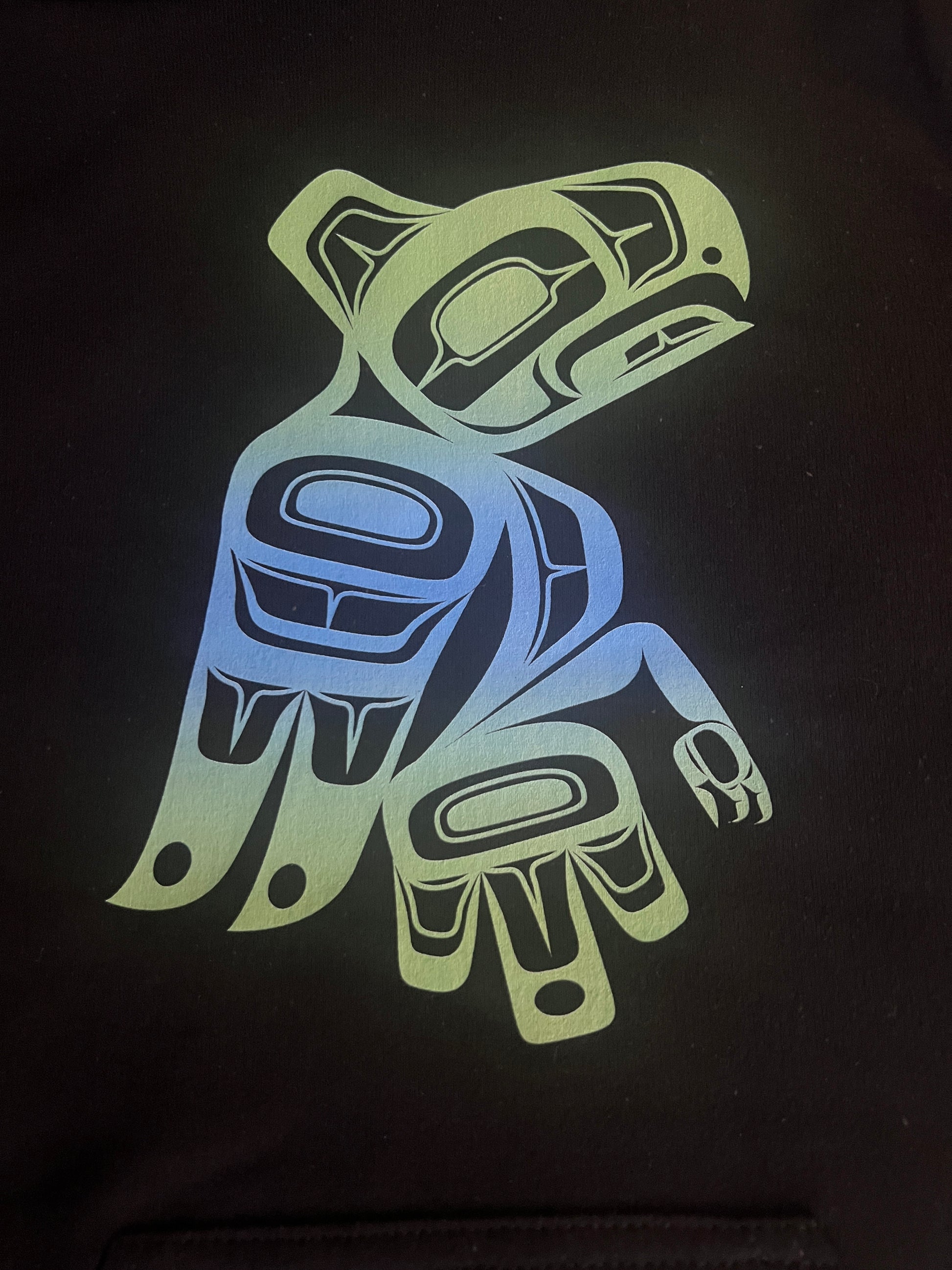 Lloyd Eagle Hoodie - Premium  from Northwest Coast Native Apparel/John P Wilson Haisla - Just $50! Shop now at Northwest Coast Native Apparel/John P Wilson Haisla