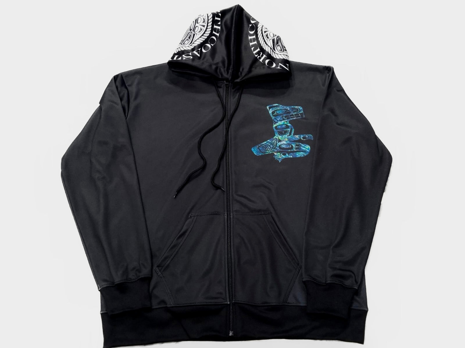 Lloyd Beaver Zip Hoodie - Premium  from Northwest Coast Native Apparel/John P Wilson Haisla - Just $100! Shop now at Northwest Coast Native Apparel/John P Wilson Haisla