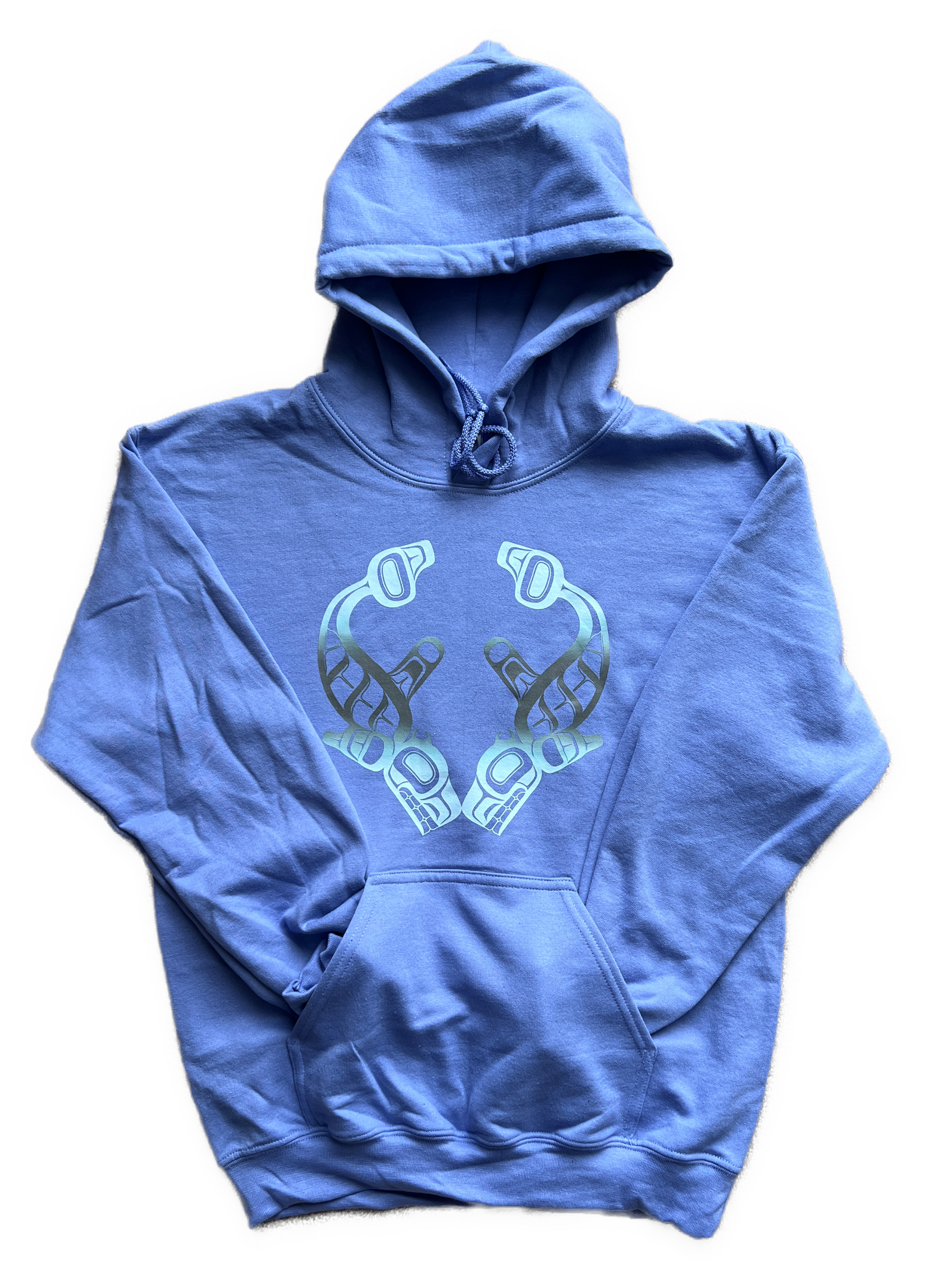 Killerwhale Hoodie Violet - Premium  from Northwest Coast Native Apparel/John P Wilson Haisla - Just $50! Shop now at Northwest Coast Native Apparel/John P Wilson Haisla