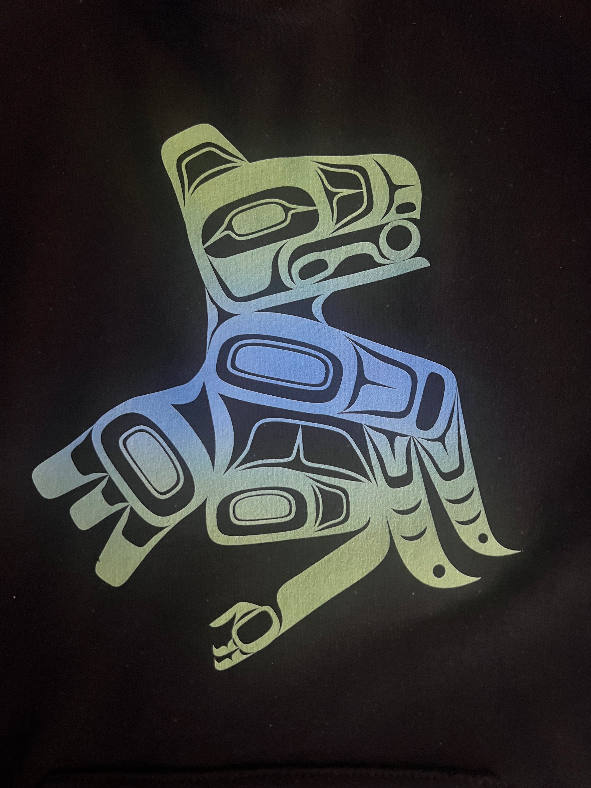 Lloyd Raven Hoodie - Premium  from Northwest Coast Native Apparel/John P Wilson Haisla - Just $50! Shop now at Northwest Coast Native Apparel/John P Wilson Haisla