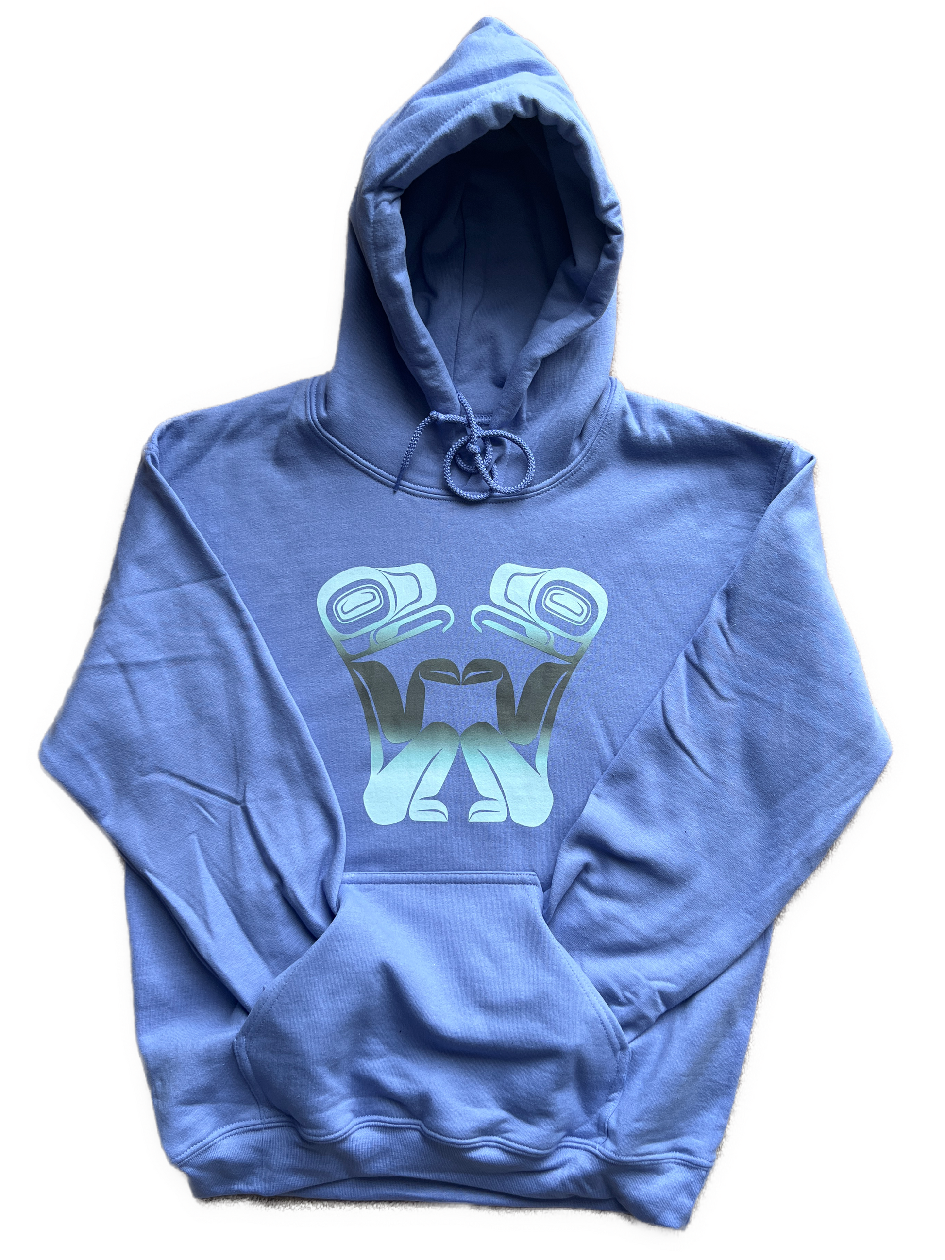 Frog Hoodie Violet - Premium  from Northwest Coast Native Apparel/John P Wilson Haisla - Just $50! Shop now at Northwest Coast Native Apparel/John P Wilson Haisla