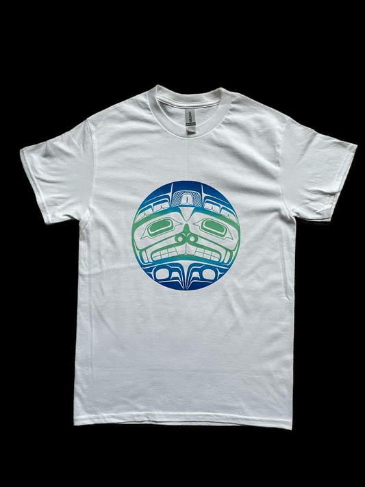 Beaver Tshirt white - Premium  from Northwest Coast Native Apparel/John P Wilson Haisla - Just $26! Shop now at Northwest Coast Native Apparel/John P Wilson Haisla