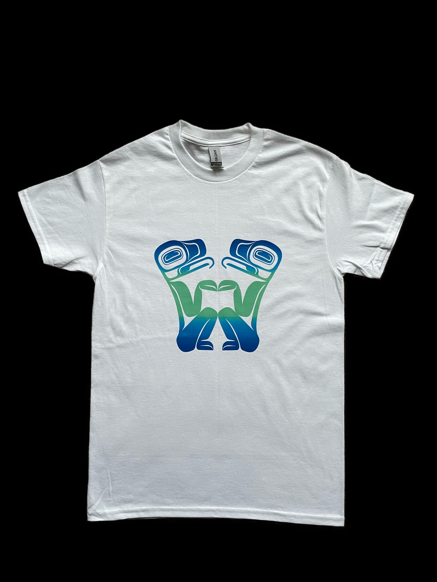 Frog Tshirt white - Premium  from Northwest Coast Native Apparel/John P Wilson Haisla - Just $26! Shop now at Northwest Coast Native Apparel/John P Wilson Haisla