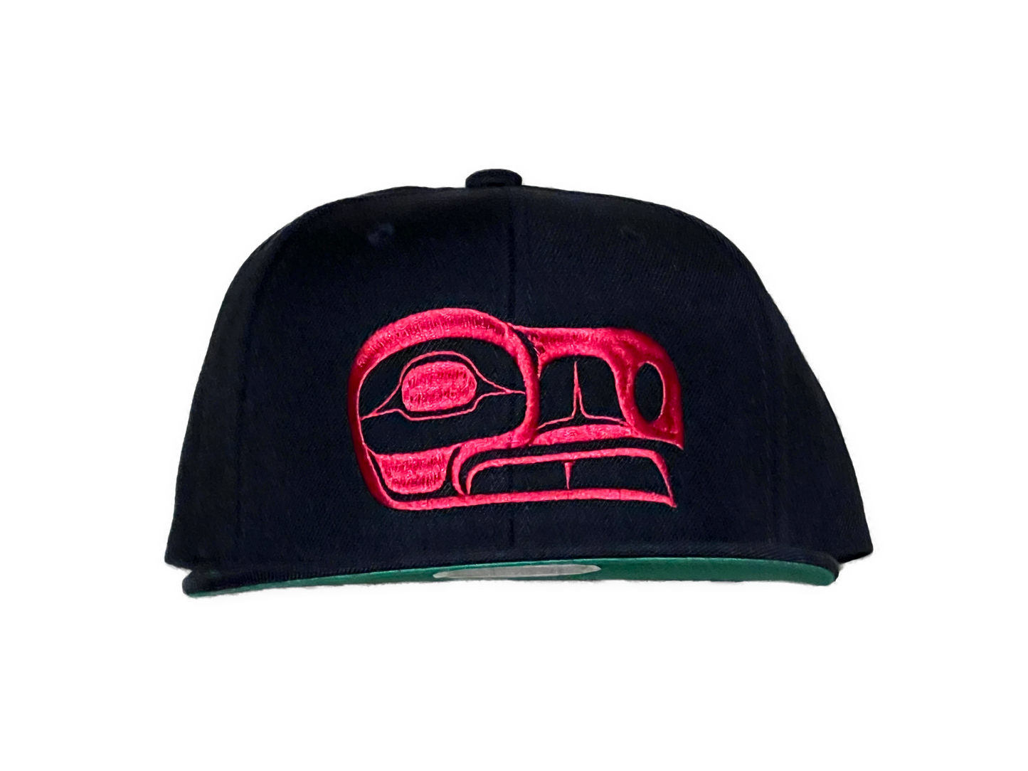 Raven Snapback Cap - Premium  from Northwest Coast Native Apparel/John P Wilson Haisla - Just $50! Shop now at Northwest Coast Native Apparel/John P Wilson Haisla