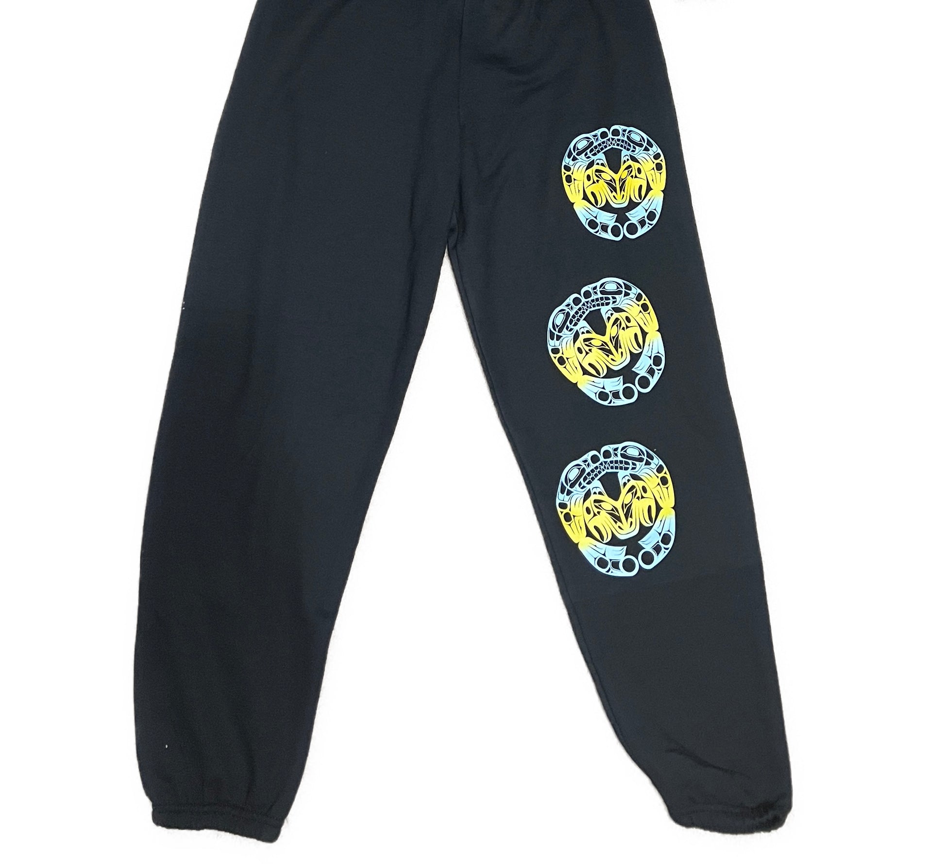 Jogging Pants Wolf - Premium  from Northwest Coast Native Apparel/John P Wilson Haisla - Just $50! Shop now at Northwest Coast Native Apparel/John P Wilson Haisla