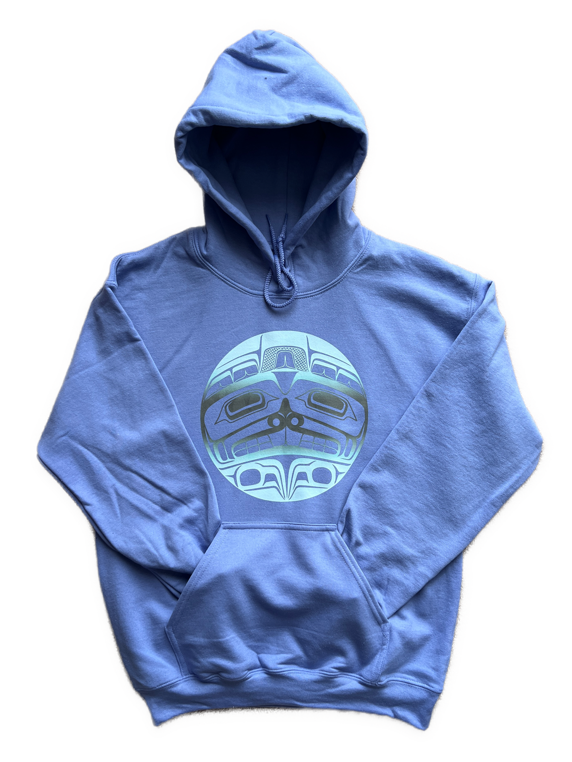 Beaver Hoodie Violet - Premium  from Northwest Coast Native Apparel/John P Wilson Haisla - Just $50! Shop now at Northwest Coast Native Apparel/John P Wilson Haisla