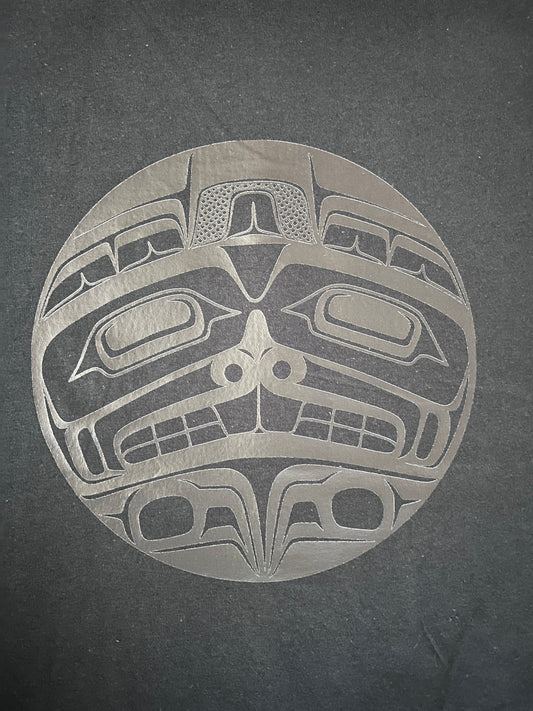 Beaver Black on Black - Premium  from Northwest Coast Native Apparel/John P Wilson Haisla - Just $26! Shop now at Northwest Coast Native Apparel/John P Wilson Haisla