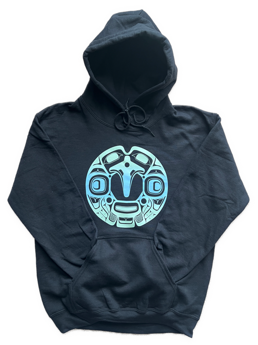 Raven Hoodie Black - Premium  from Northwest Coast Native Apparel/John P Wilson Haisla - Just $50! Shop now at Northwest Coast Native Apparel/John P Wilson Haisla