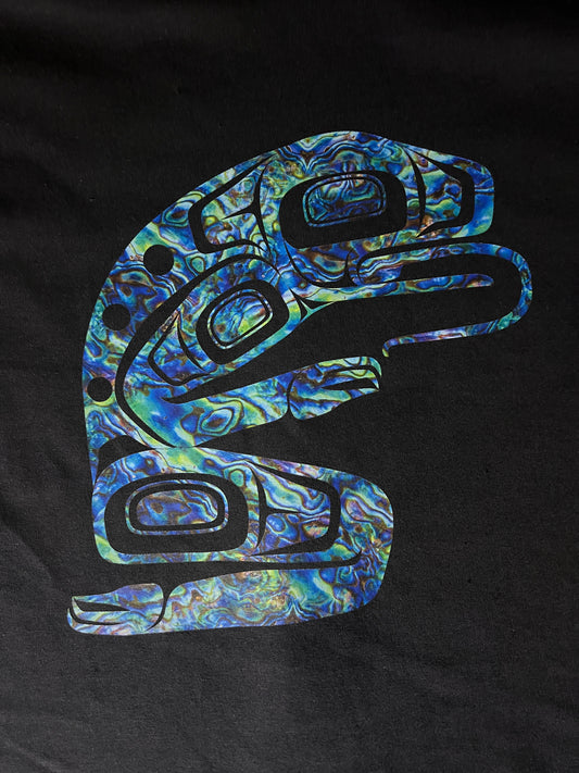 LH Frog2 Abalone - Premium  from Northwest Coast Native Apparel/John P Wilson Haisla - Just $26! Shop now at Northwest Coast Native Apparel/John P Wilson Haisla