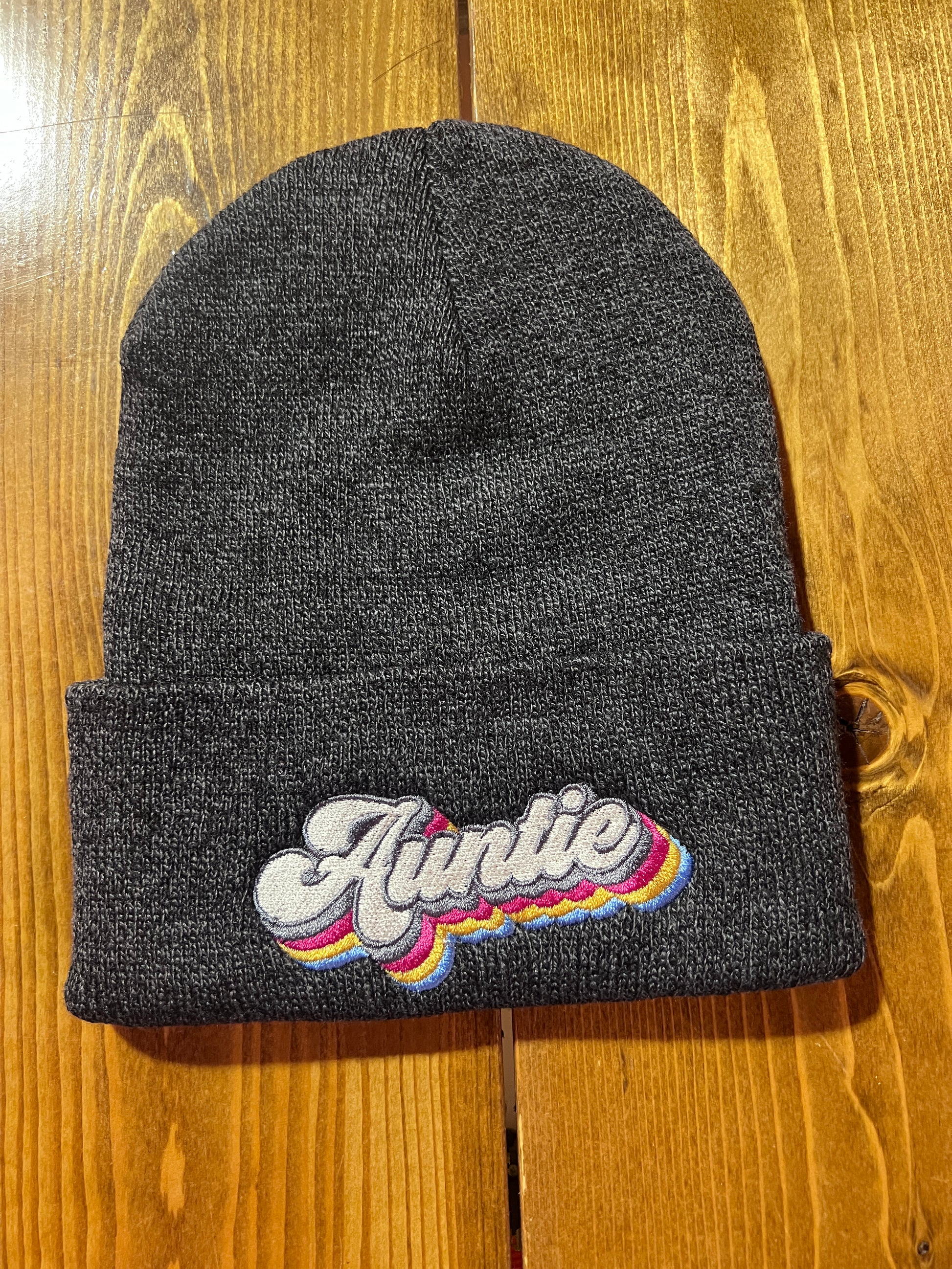 Auntie Toque with cuff Embroidery - Premium  from Northwest Coast Native Apparel/John P Wilson Haisla - Just $20! Shop now at Northwest Coast Native Apparel/John P Wilson Haisla