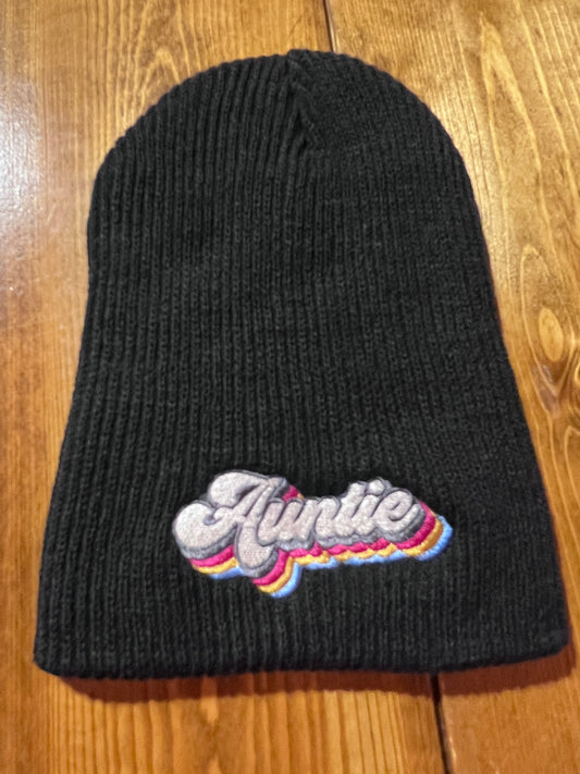 Auntie Toque Embroidery - Premium  from Raven Prints - Just $20! Shop now at Northwest Coast Native Apparel/John P Wilson Haisla