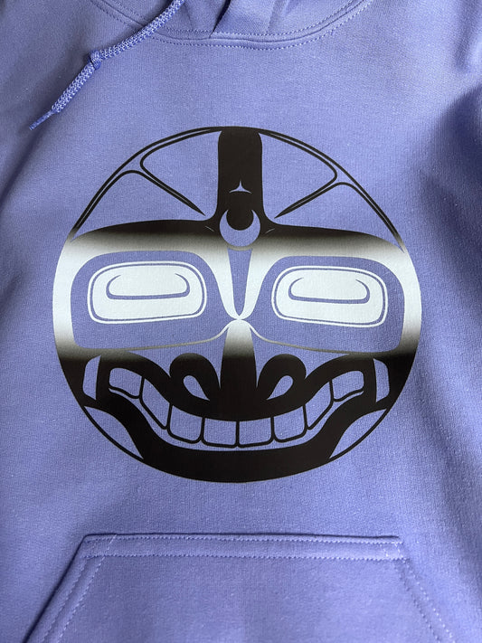Violet Killerwhale pullover hoodie - Premium  from Northwest Coast Native Apparel/John P Wilson Haisla - Just $50! Shop now at Northwest Coast Native Apparel/John P Wilson Haisla