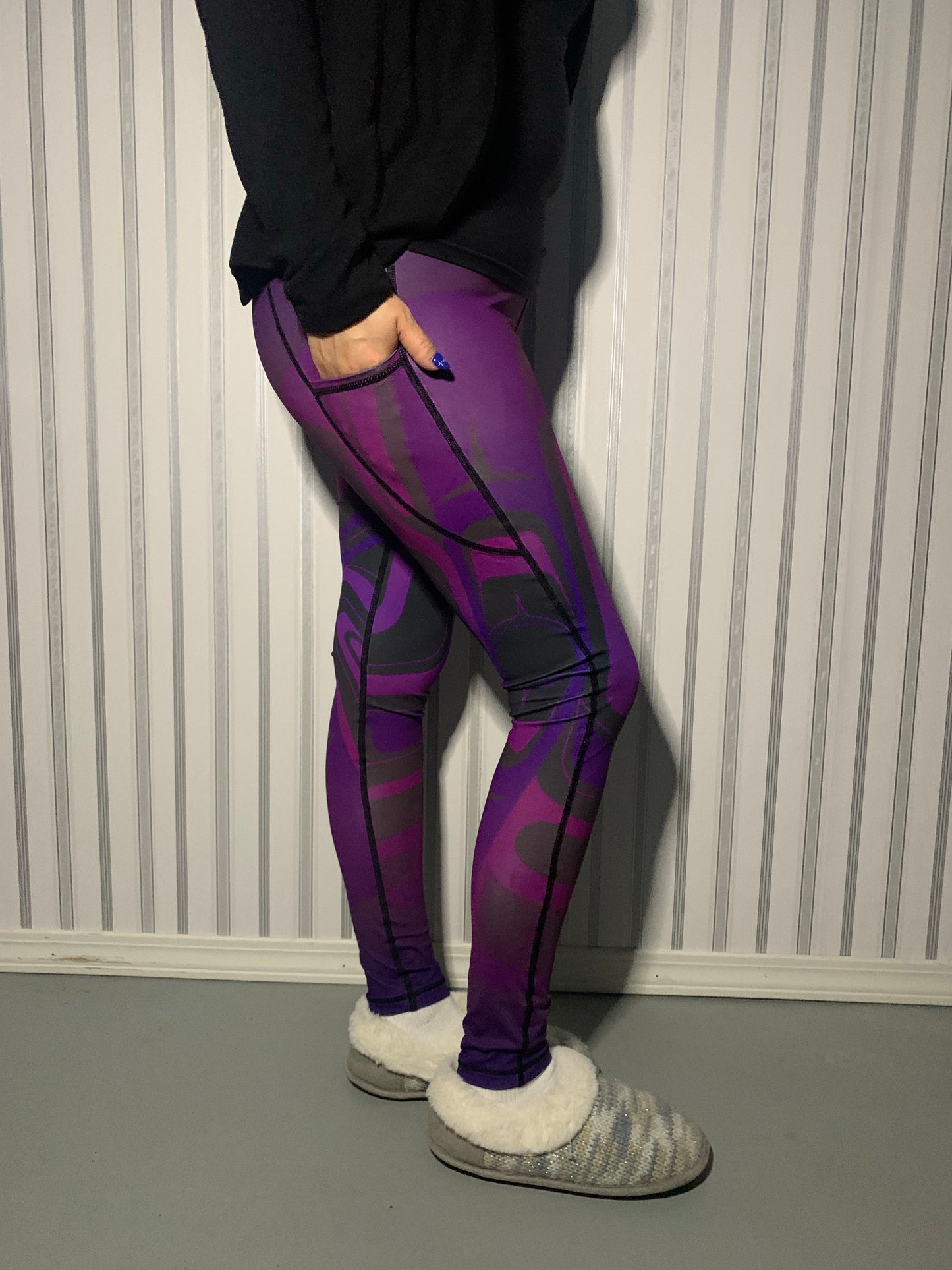 Abstract Killerwhale Leggings