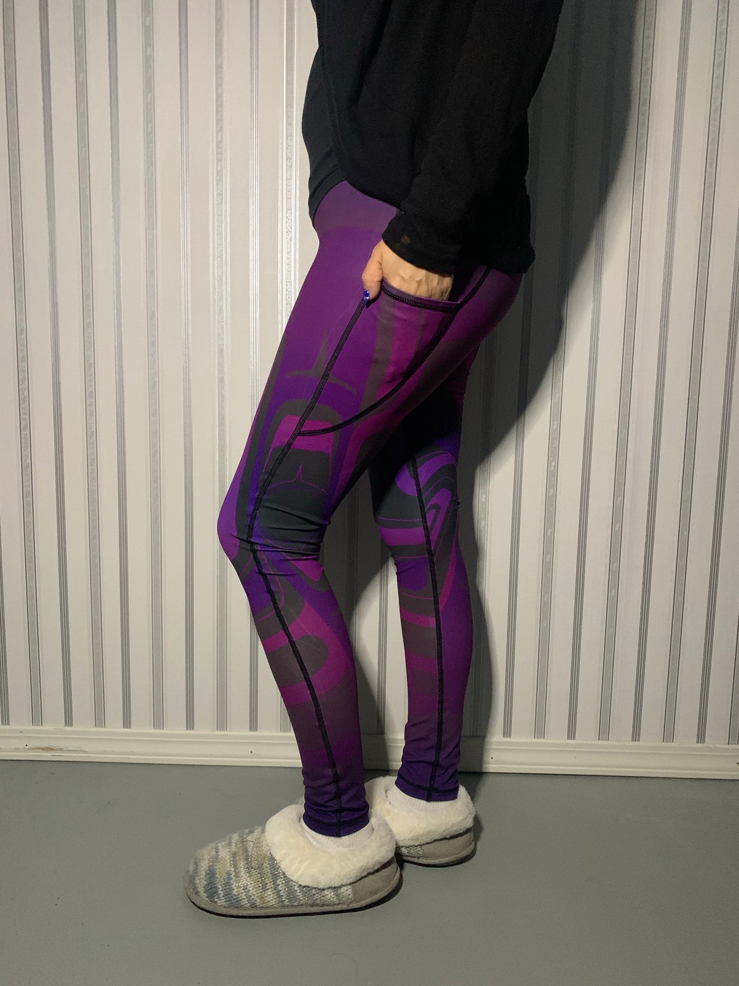Abstract Killerwhale Leggings